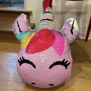 ISCREAM Colorful Unicorn Sequin Pillow
